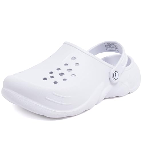 Image of Nautica Kids Clog Sandals - Slip-On Lightweight Water Shoes with Adjustable Heel Strap - Comfortable EVA Slip-Resistant Clogs for Boys & Girls - Toddler & Youth Sizes