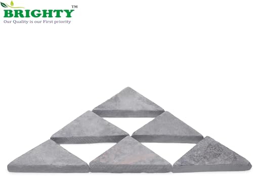 Image of Brighty Brightify Black Mini Slate Triangle Chalk 250g Pack | Natural Stone Pieces for Display, Drawing, Educational Activities, Art, and Craft Use