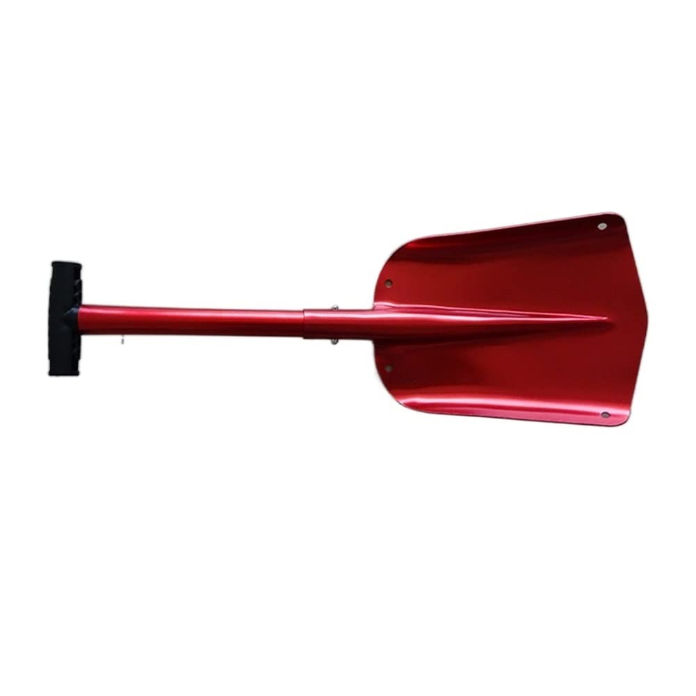 Rascador de hielo para coche Pala Plegable Retráctil, Herramientas Supervivencia Pala Nieve Para Exteriores Aleación Aluminio Pala Hielo Herramienta Removedora De Nieve Invierno Rascadores de hielo pa
