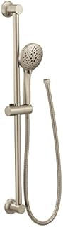 Moen Eco-Performance Brushed Nickel Handheld Shower with Adjustable 30-Inch Slide Bar and 69-Inch Hose, 5-Function Hand Shower offers Personalized Spray Options, 3558EPBN