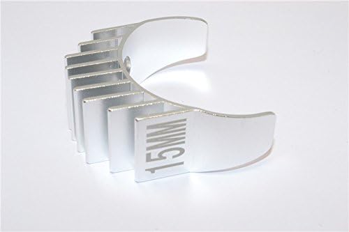 Aluminium Motor Heat Sink Mount 15mm For 1/10 05, 540, 360 Motor - 1Pc Silver