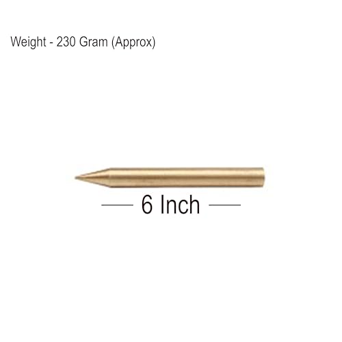 Image of Brass Kilak (6 Inch) | Conical Rod | Weight-230 Gram Approx | Pack of 1 | Vastu Nail for Vastu Dosh Correction | Vastu Remedy | Vastu Kilak Remedy |