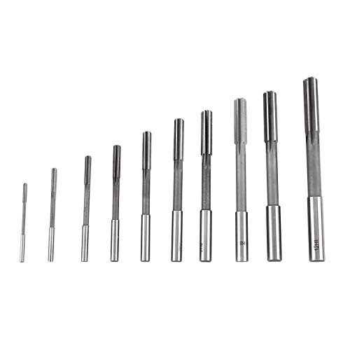 10pcs HSS H8 Straight Shank Chucking Reamers Milling Cutter Tool Set 3/4/5/6/7/8/9/10/11/12mm