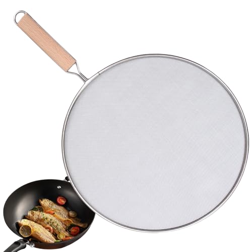 Tapa Anti Salpicaduras Sarten, Tapa Antisalpicaduras, Cubre Salpicaduras De Sartén, Cocina, Malla Anti-Salpicaduras Con Mango, Para Muchas Ollas, Sartenes, Tapas A Prueba De Aceite (19/25/29/33cm)