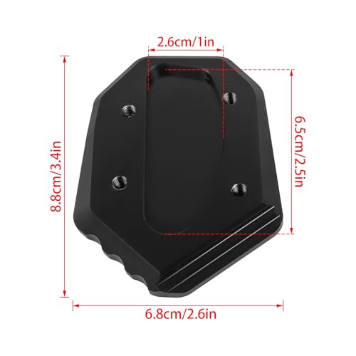 Placa ampliadora de aluminio resistente para el soporte de Kawasaki W800 3