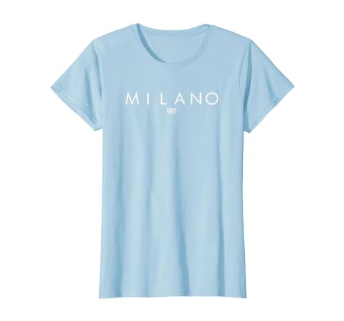 Milano Italy T-Shirt, Women, Baby Blue, Large