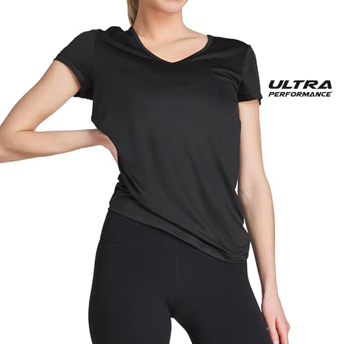 Women's V-Neck Activewear T-Shirts 3 Pack Athletic Womens Short Sleeve Workout Tops Dry Fit Shirt Gym & Yoga Tees for Women3