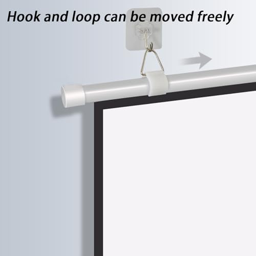Pantalla manual retráctil para proyector 72" 16:9 miniatura 3
