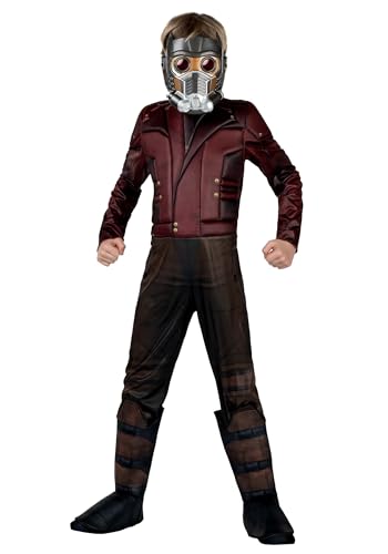 Jazwares Boys Guardians of The Galaxy Star Lord Qualux Costume - Marvel Cosplay Jumpsuit with Mask Medium