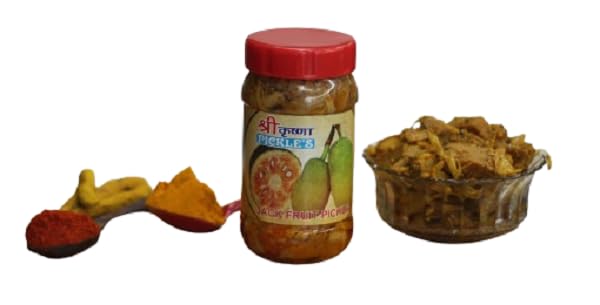 Jackfruit Pickle Homemade Fresh Jackfruit Pickle In Mustard Oil, Kathal Ka Achar Tasty Ready To Eat Pickles Plastic Jar 250gm