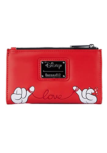 Loungefly Disney Mickey and Minnie Valentines Flap Wallet Mickey And Minnie Mouse One Size4