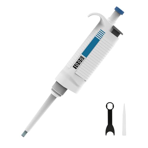 Micropipeta digital monocanal para laboratorio, pipeta de precisión P100 de 0,5 µL a 10 mL autoclavable