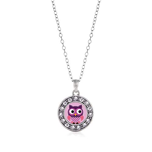 Inspired Silver - Cute Owl - Silver Necklace for Women