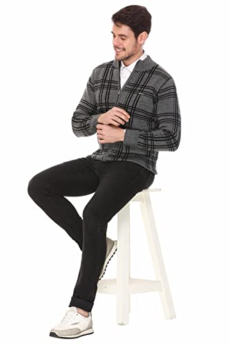 Image of GODFREY Full Sleeve Zipper Sweater for Man Winter Wear -Mens Woolen Sweaters Turtle Neck