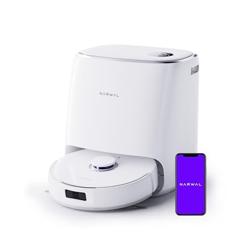 NARWAL Freo X Ultra Robot Lavapavimenti e Aspirapolvere, Autopulente, 8200 Pa, Zero-Grovigli, DirtSense™, Stazione Base tutto-in-uno, Sensori Laser
