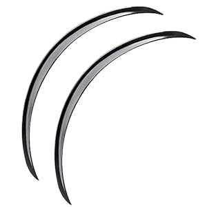 AUTOXBERT 2pcs 73cm Black Universal Black Car Truck Wheel Fender Flares Eyebrow Arches Cover Replaces,Car Fender Flares Extra Wheel Arches Cover Protector Trim Lips
