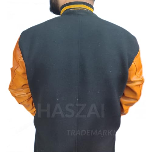 Image of New Letterman Varsity Coats, Baseball Bomber Coats, Long Letterman Coat Jackets, Warm Wool Long Coat