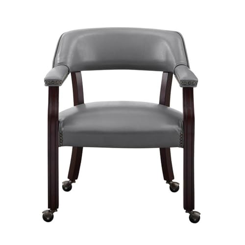 Sillón Tradicional Vinilo Gris Plegable miniatura 1