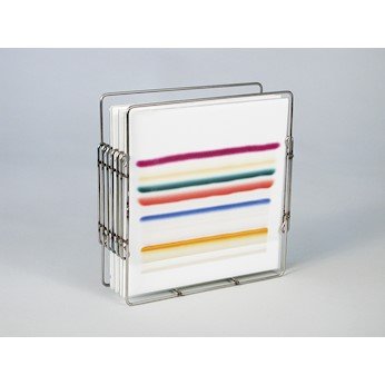 Cole-Parmer Analtech Developing - Estante de acero inoxidable, capacidad: cinco platos de 20 x 20 cm
