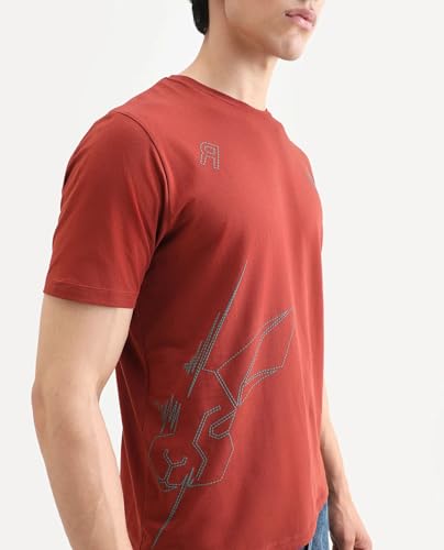Image of Rare Rabbit Regular fit Plain t-Shirt