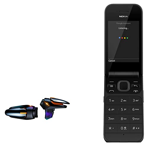 Gaming Gear for Nokia 2720 Flip (Gaming Gear by BoxWave) - Touchscreen QuickTrigger Auto, Trigger Buttons Autofire Gaming Mobile FPS for Nokia 2720 Flip - Jet Black