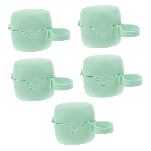 IWOWHERO Pacifier Storage Container Pacifier Holder Box 5pcs Set Newborn Holder for Diaper Bag Portable