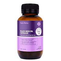 Hab Shifa Ultra Strength Premium Black Seed Oil 5% TQ | 500mg softgel |100% Cold Pressed Organic Nigella Sativa Black Cumin Seeds Thymoquinone & Omega 3 6 9 Hair, Skin, Heart & Wellness (120 softgels)