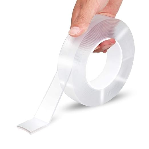 Double Sided Tape Heavy Duty (3 Meter) - Transparent Nano Magic Grip Tape, Washable Reusable Adhesive Tape for Wall Mounting, Photo Frames, Posters, Home & Office(PACK OF 1)-image-19