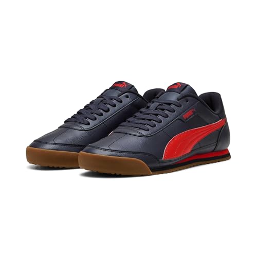 Image of Puma, Unisex-Adult, Puma Turino II, New Navy-for All Time Red-Gum, Sneaker, 9UK, (39745218)