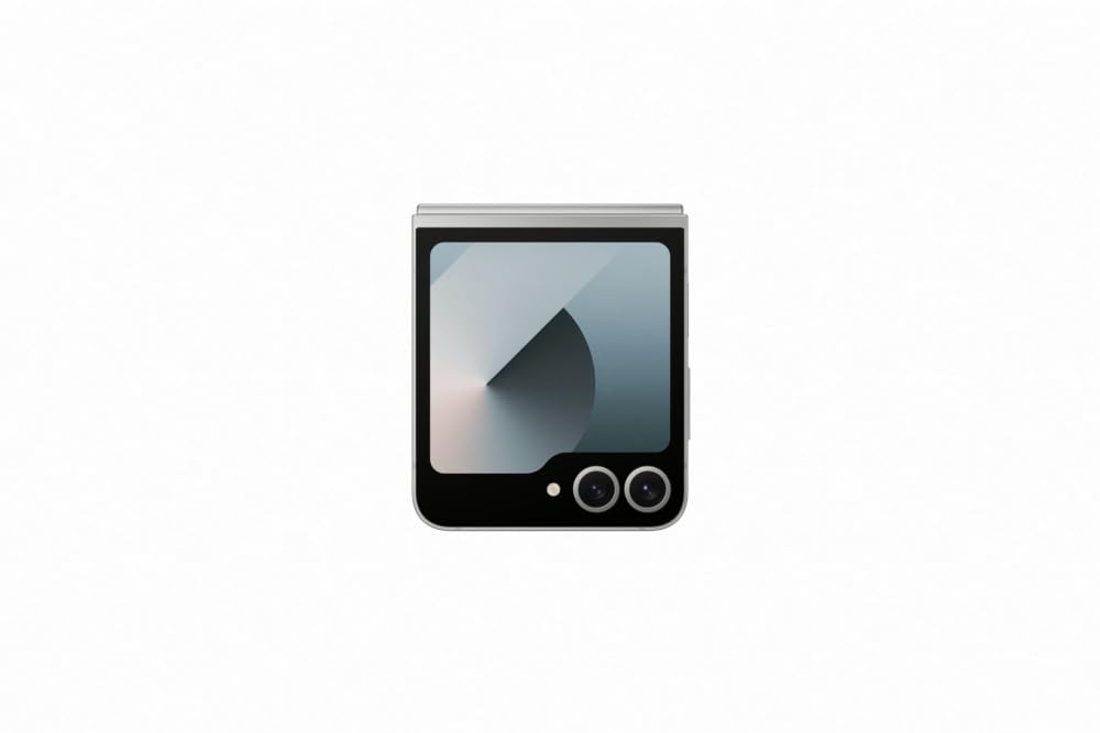 Samsung Galaxy Z Flip6, 256 Go Galaxy AI, écran pliable de 6,7", appareil photo 50 MP, version CAD débloquée (chargeur super rapide de 45 W) – Ombre argentée (Reconditionné)