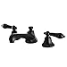Kingston Brass KS4465PKL Metropolitan Widespread Bathroom Faucet with Pop-Up Drain, 5-1/2-Inch, Oil Rubbed Bronze