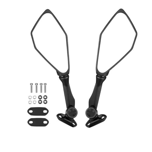 Espejos Ninja 300 250 ZX6R retrovisores plegables negros para moto Kawasaki EX300 ABS
