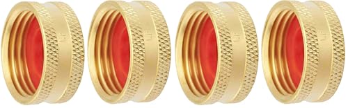 Image of Litorange 2 Pcs Lead-free Brass Compression Blanking Nut, 3/4-inch BSP Blanking Cap for Washing Machine Hot, Cold, Central Heating Pipework, Compressed Air and Gas Applications (Pack of 2)