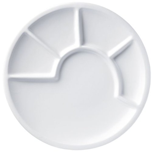 Spring Fondue-Teller, Keramik, weiß, 23 cm (H.Nr. 2696585900)