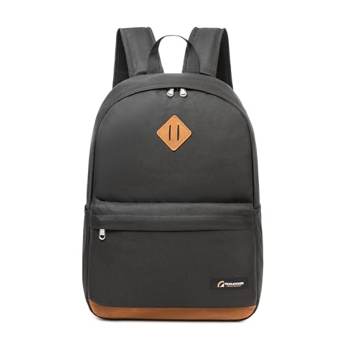 Travel Backpack, 17 Inch Laptop Backpack, Water Resistant College Bookbag, Large Capacity Computer Backpacks (Black)2