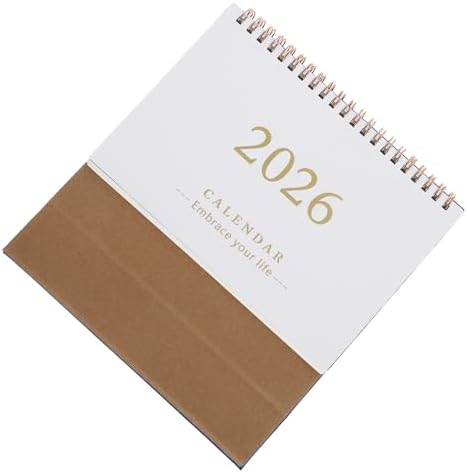 Mini Desk Calendar Xmas Standing Flip Monthly Planner 2026 image 5