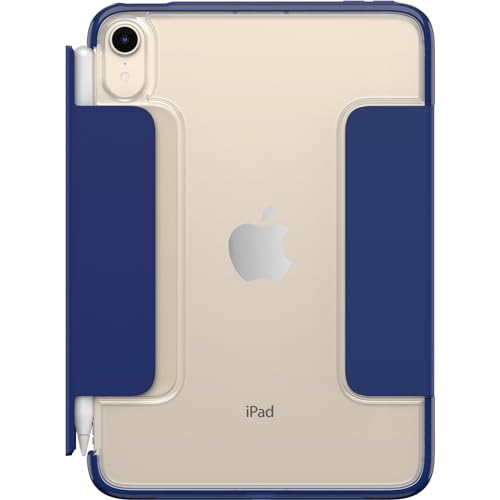 Image of OtterBox Symmetry 360 Elite Case for iPad mini 8.3 inch (6th-7th Gen), Slim Protective Folio with Clear Back, Adjustable Stand & Apple Pencil Holder, Drop Protection (Yale)