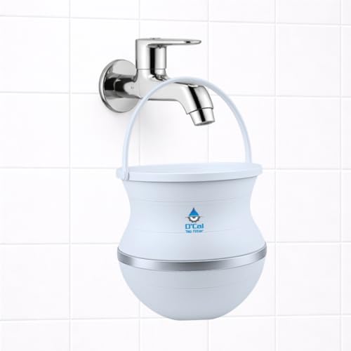 Image of D'Cal Tap Filter for Hard Water | Affordable Water Softener for Home | Reduces Hair Fall & Skin Issues | Filter for Tap | for Borewell /Tanker Water | Easy refill cartridge |