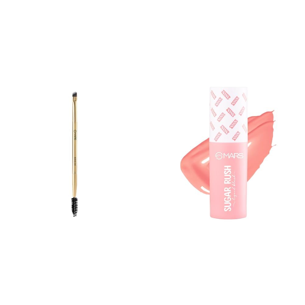 MARS Artists Arsenal Professional Angled Brush With Spoolie MARS Sugar Rush Liquid Blush 01-MARSH MALLOW-image-11