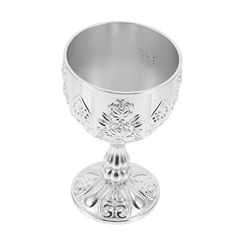 Alipis Copa de vino copas vasos para whisky tazas para regalar cocktail glasses vasos cocktail vasos de vino taza de licores delicados taza para beber hermosa copa Aleación de zinc Silver