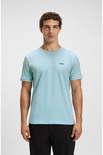 Boss Para Hombre. 50521245 Camiseta Taul Azul (L), Casual, AlgodóN, Manga Corta - 3