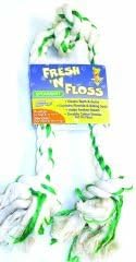 BOODA Pet Products Fresh-N-Floss Three Knot Bone Dog Toy [Set of 2] Size: X-Large2