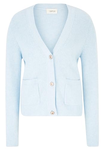 cartoon Damen 5530/7052 Strickjacke, Hellblau gemischt, 42