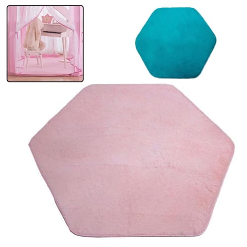 NEIQIUWING Tappetino da gioco esagonale da principessa, coperta per gattonare
