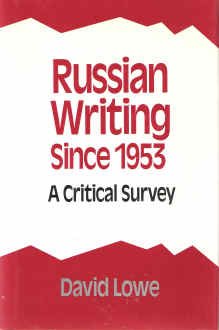 Hardcover Russian Writing Since 1953: A Critical Study Book
