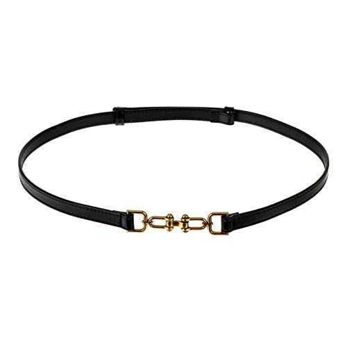 KESYOO Women No Buckle Stretch Belt for Jeans Pants Elastic Waist Leather Belt Skinny Belt for Dress Accessories (Caramel)