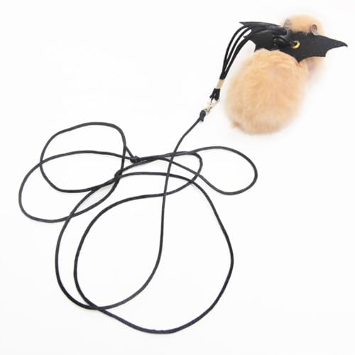 Image of Small Animal Harness and Leash Set for Hamsters, Lizards, and Bearded Dragons - Secure, Adjustable, and Comfortable Walking Accessory (Blue)