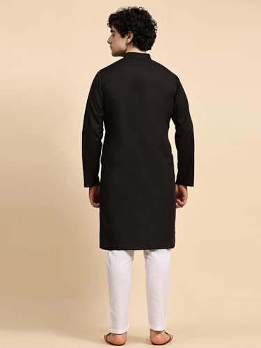 Image of SKAVIJ Men's Casual Kurta Pajama Set Regular Fit Traditional Dress Yoga Outfit