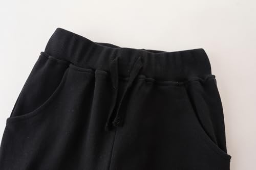 AMIYAN Toddler Sweatpants Boys Cotton Pants with Pocket and Decorative Drawstring Joggers Pants for Kids 2-7Y4