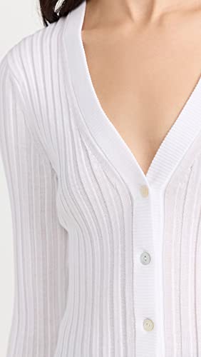 Image of Vince Women's Ribbed V Neck Cardigan